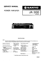 Sanyo JA-300 - Service Manual 